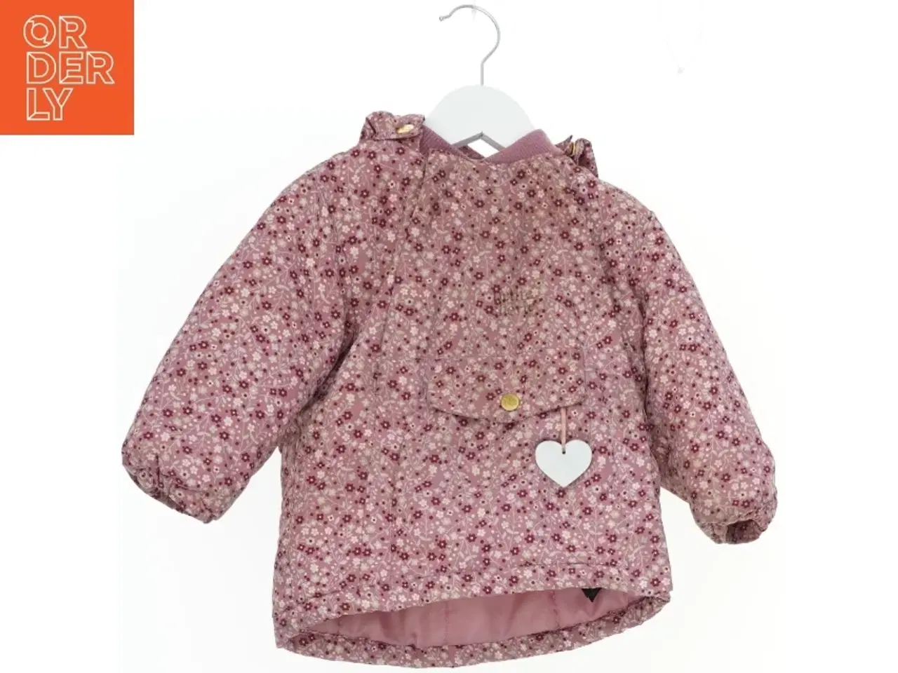 Billede 1 - Blomstret jakke til børn med hætte fra Petite Cherie (str. 86)