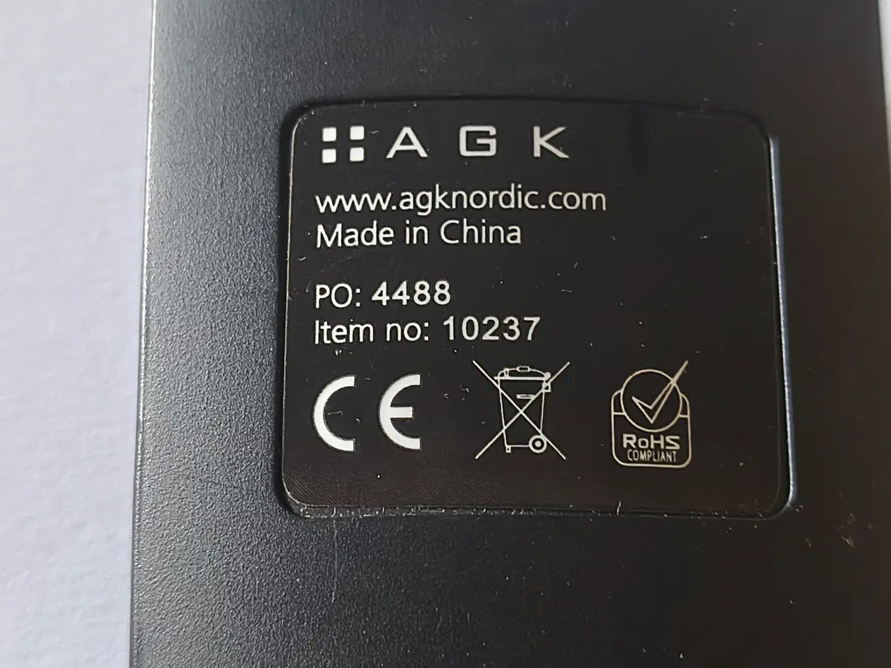 Billede 4 - AGK Fjernbetjening model 10237 PO 4488