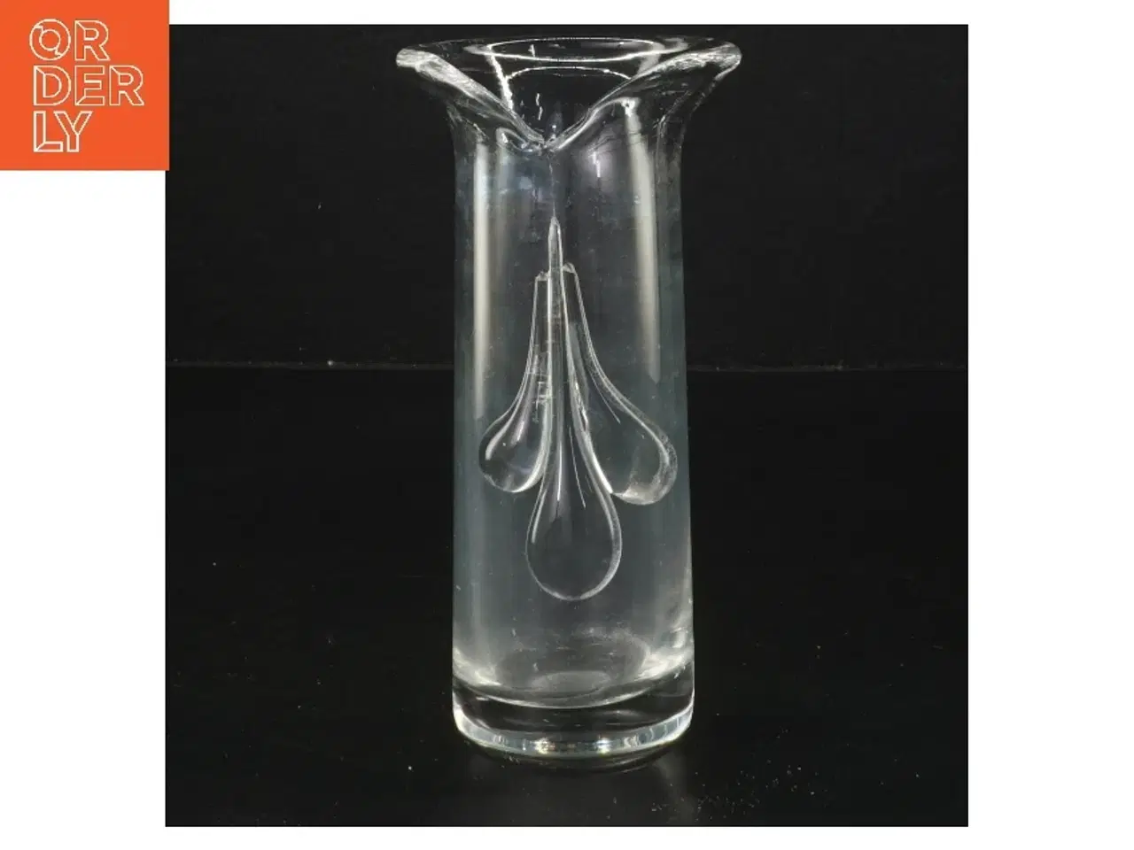 Billede 1 - Glasvase (str. 15 cm)fra holmegaard