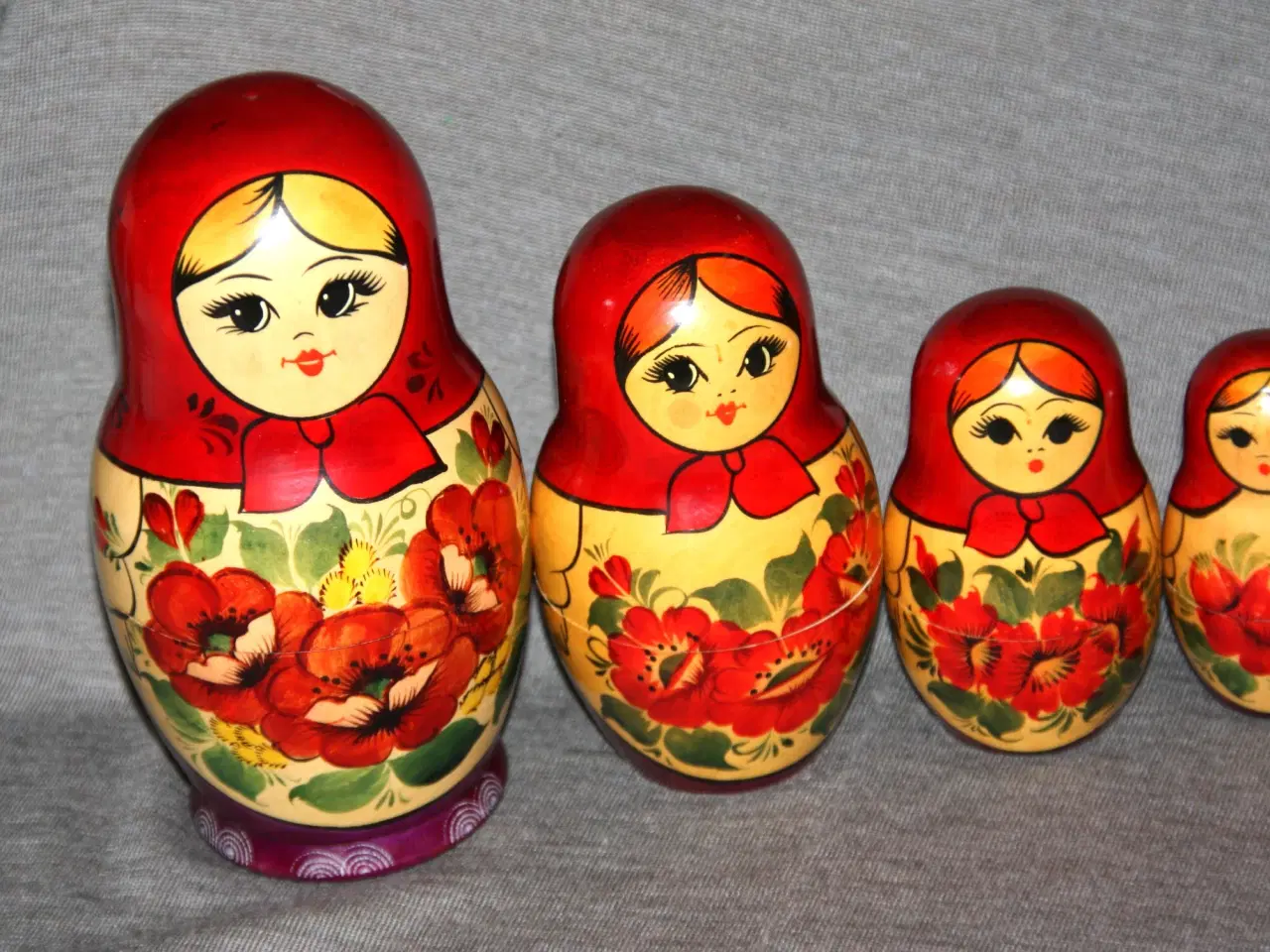 Billede 2 - Dukker Babushka matryoshka højde 19 cm 9 stk.
