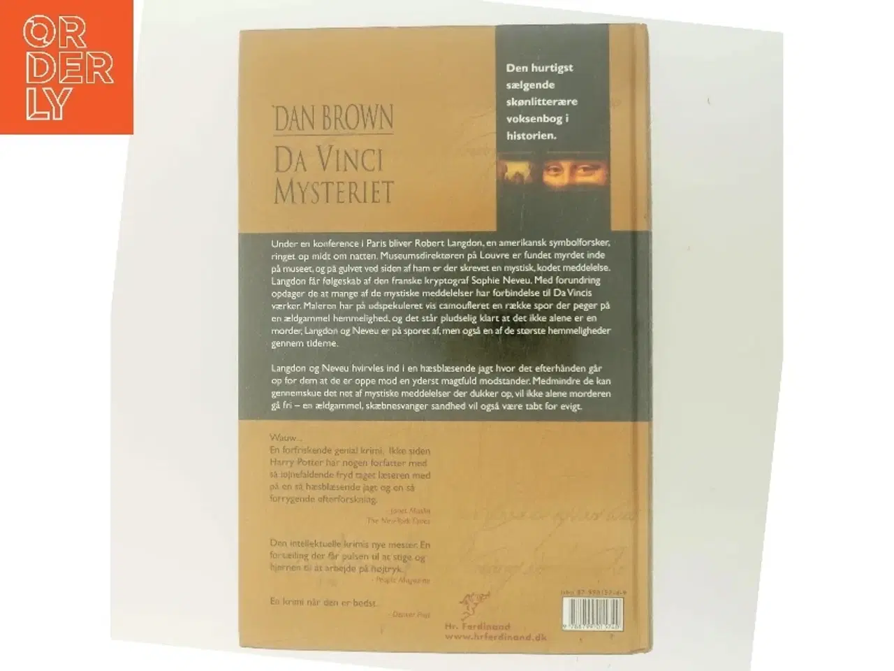 Billede 3 - Da Vinci Mysteriet af Dan Brown (Bog)