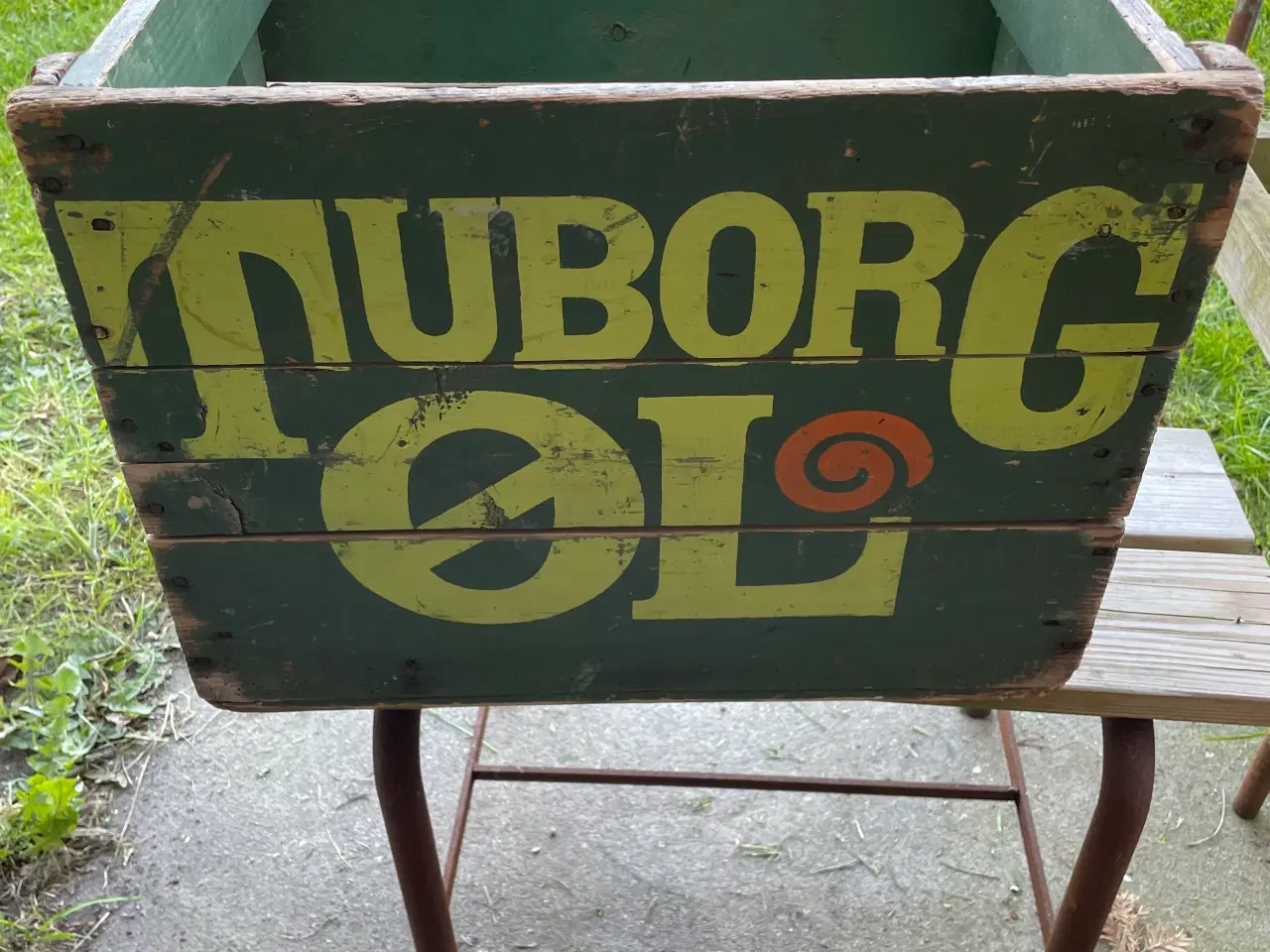 Billede 1 - Tuborg Ølkasse træ til 50 flasker