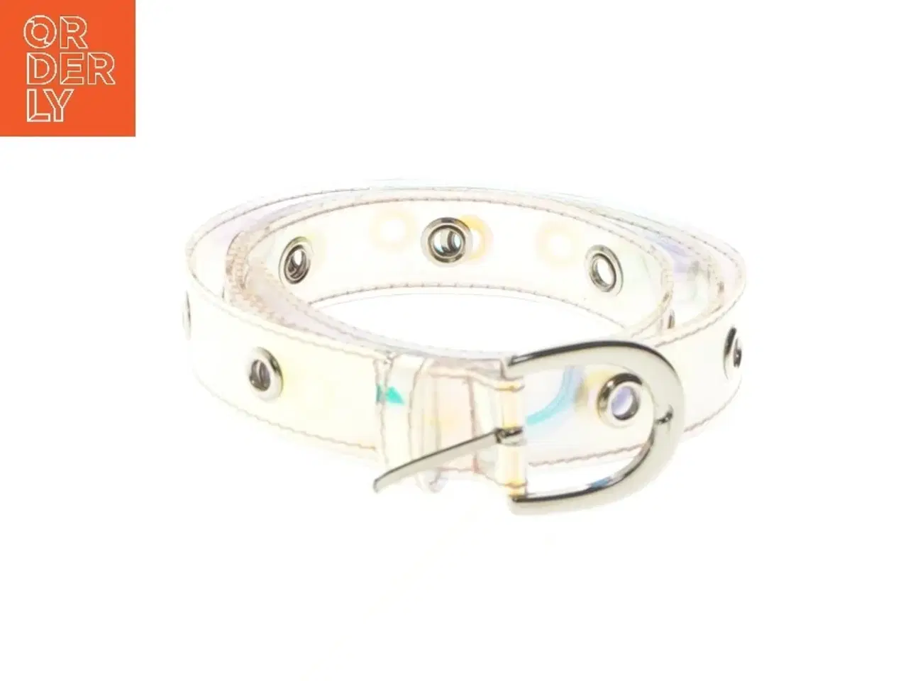 Billede 1 - Transparent bælte med øjer (str. 113 cm)