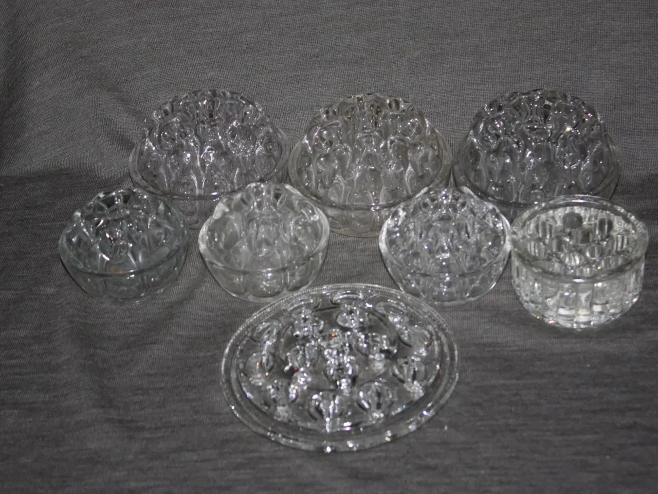 Billede 1 - Gammel glas Flower frog / blomsterstager 