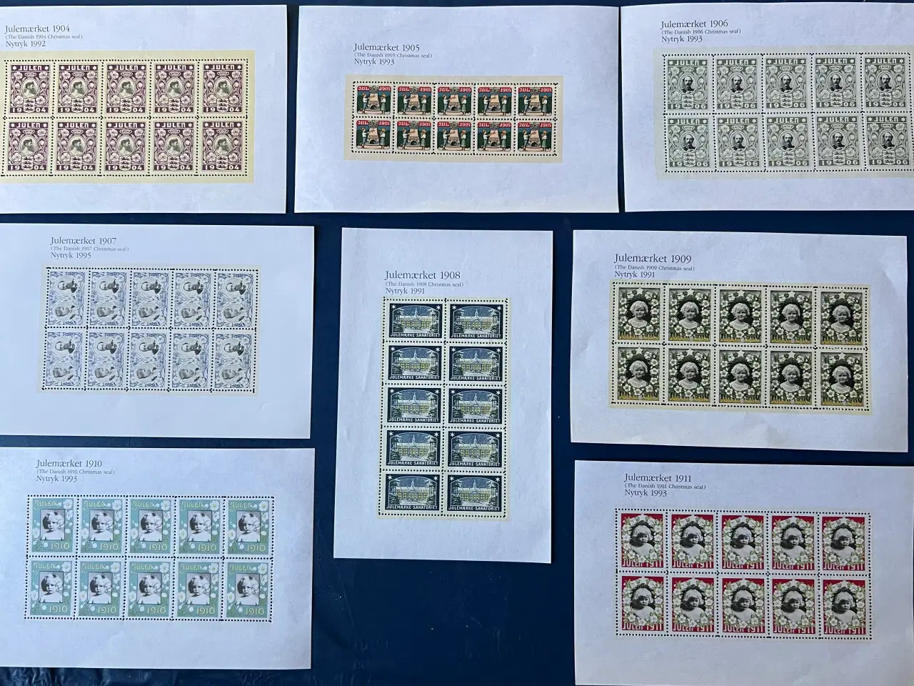 Billede 1 -  1900 Danske frimærker 65 a 10 25 a 50, kr. 800,-