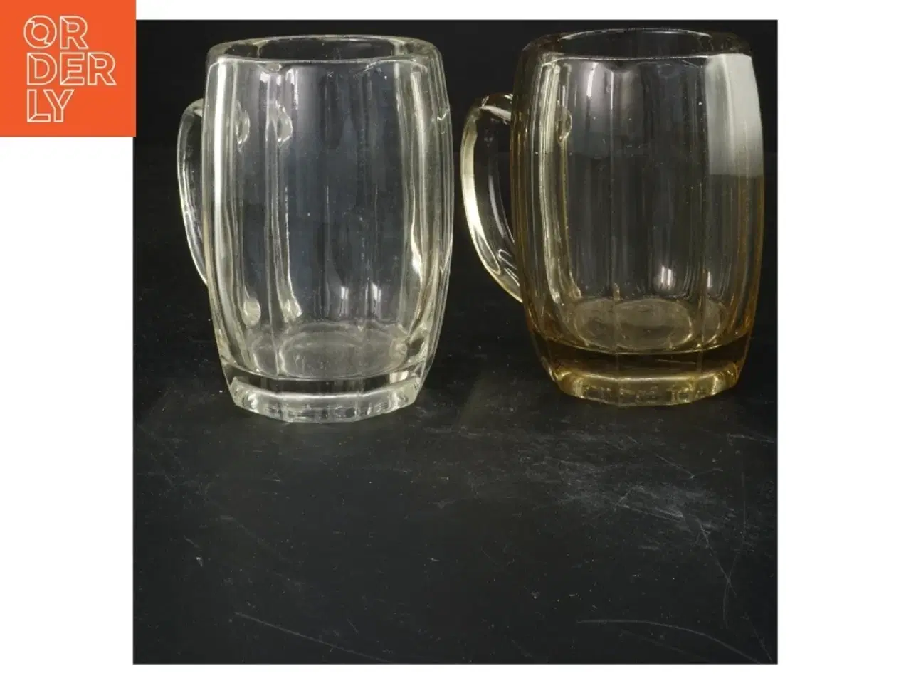 Billede 1 - To gamle ølkrus (str. 12 cm x 8 ø cm)