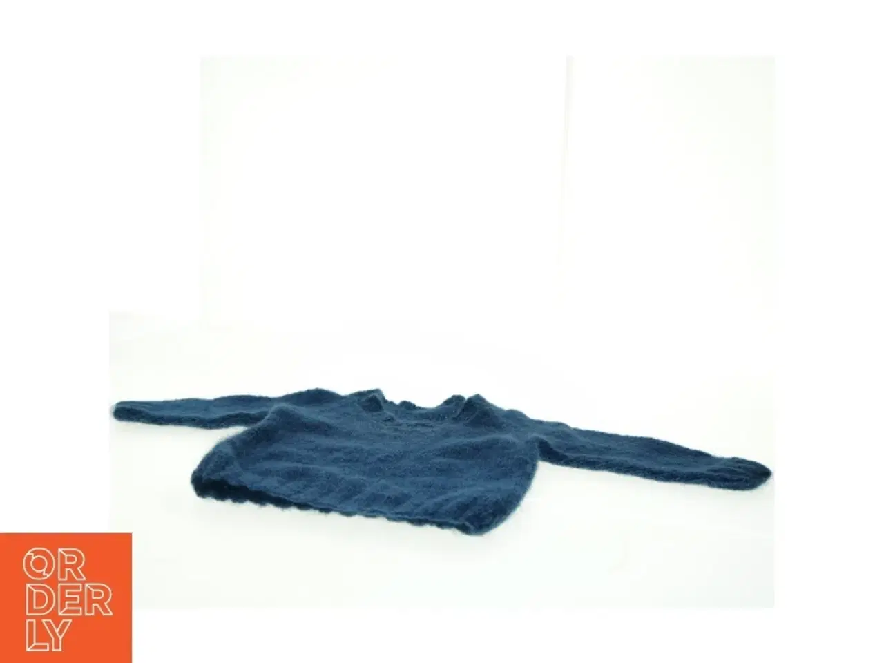 Billede 2 - Blå Striktrøje (str. 31 x 26 cm ærme 18 cm)