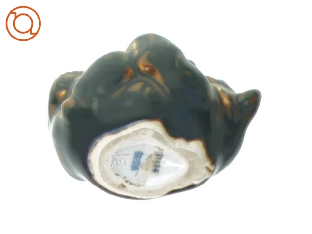 Billede 2 - Liggende bjørn med fod i mund fra Royal Copenhagen (str. 8 x 5 cm)