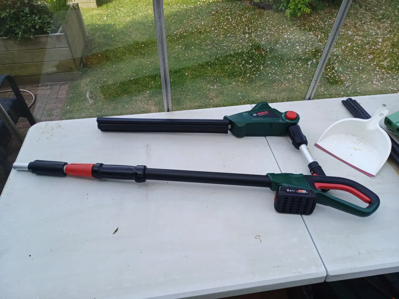 Billede 3 - Teleskop hækkeklipper med batteri.