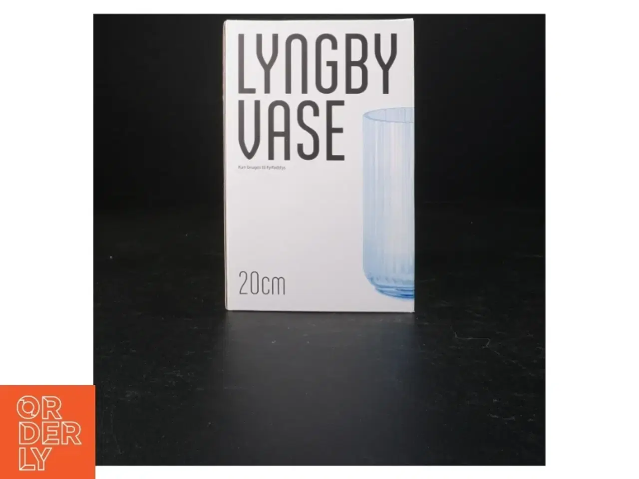 Billede 1 - Lyngby glasvase fra Lyngby (str. 20 cm x, ø 11 cm )