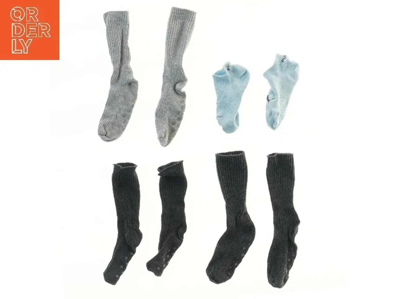 Billede 1 - Børnestrømper, 4 par (str. 4 stk fod 13 cm)