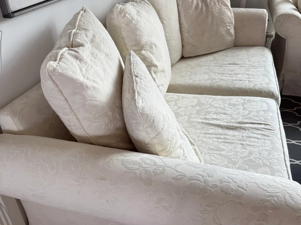 Billede 2 - 2 sofaer, cremefarvet 