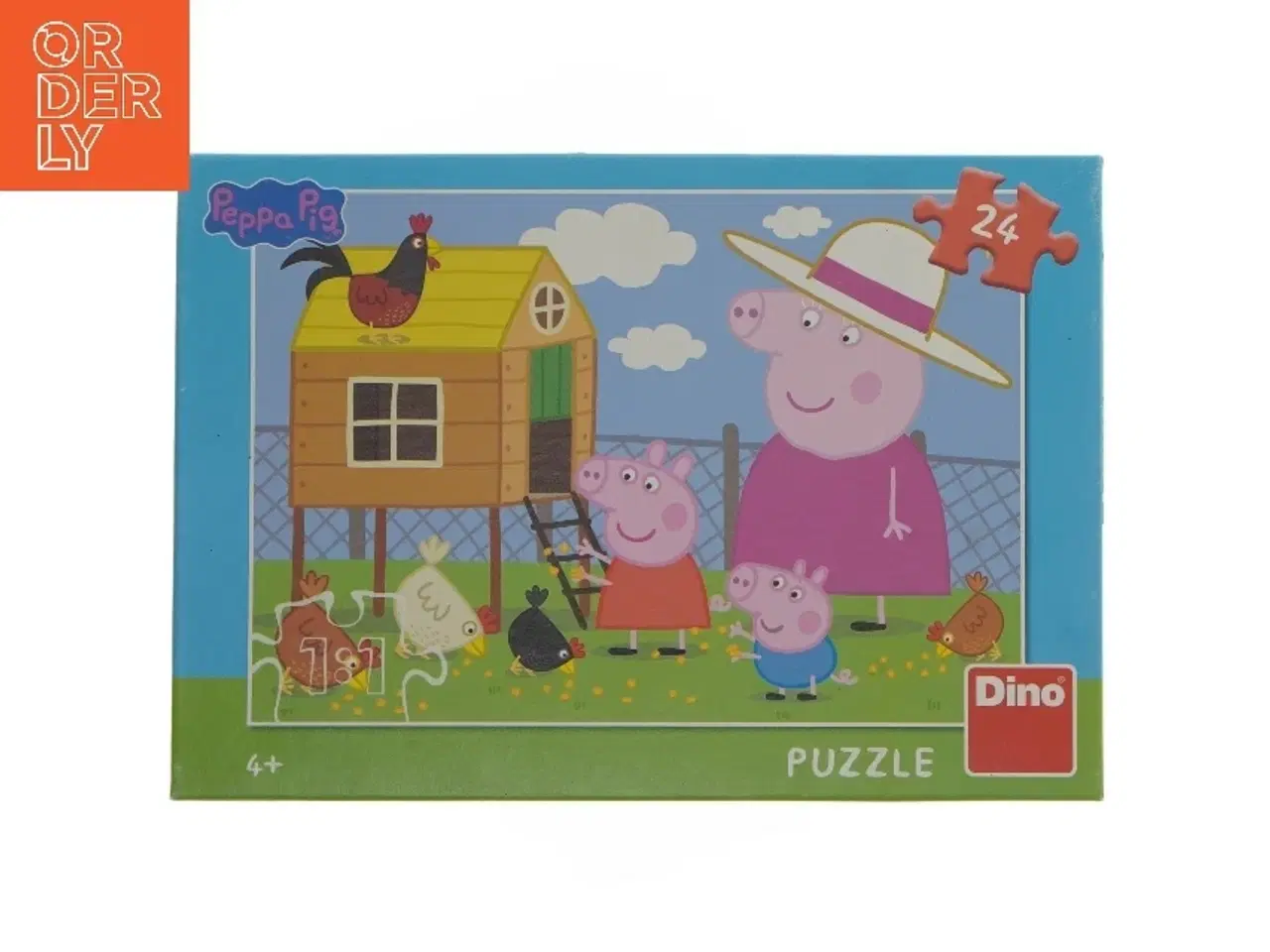 Billede 1 - Peppa Pig puslespil med 24 brikker fra Dino (str. 24 brikker cm)