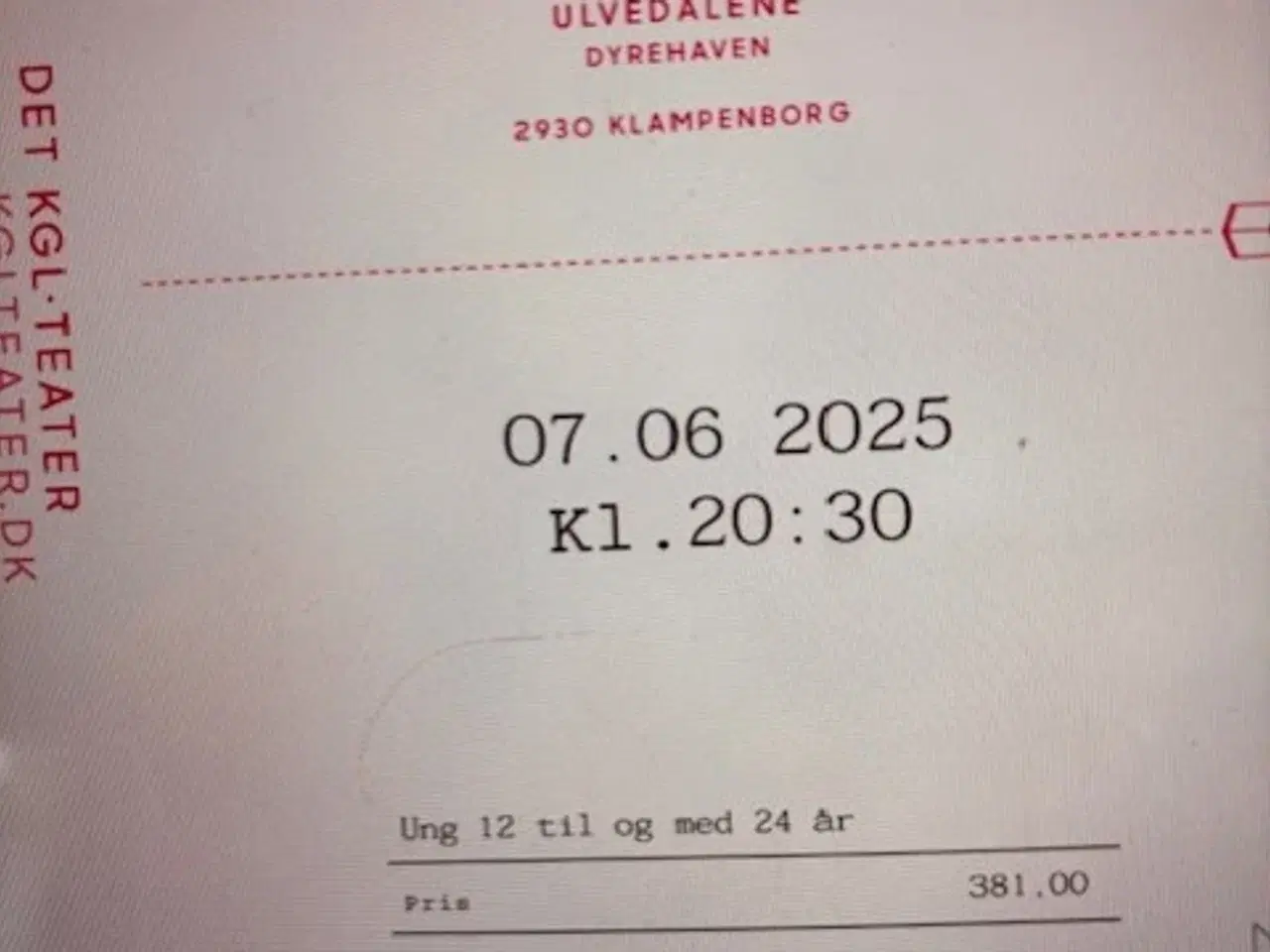 Billede 1 - 6 billetter Snedronningen i Dyrehaven lørdag 7/6