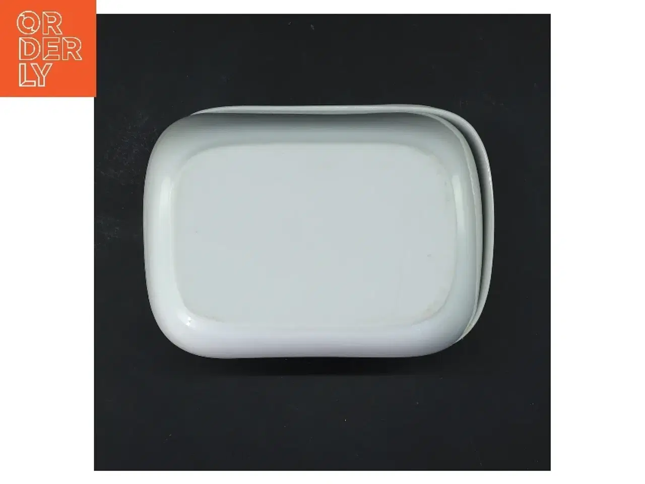 Billede 3 - Rektangulære hvide fade/ skåle , 4 stk. (str. 4 stk 15x11 cm)