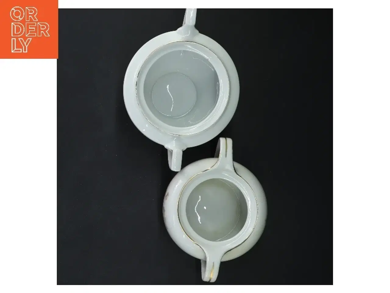 Billede 7 - Porcelæn sukkerskål og mælkekande fra Bavaria (str. ø 10 cm og ø 12 cm)