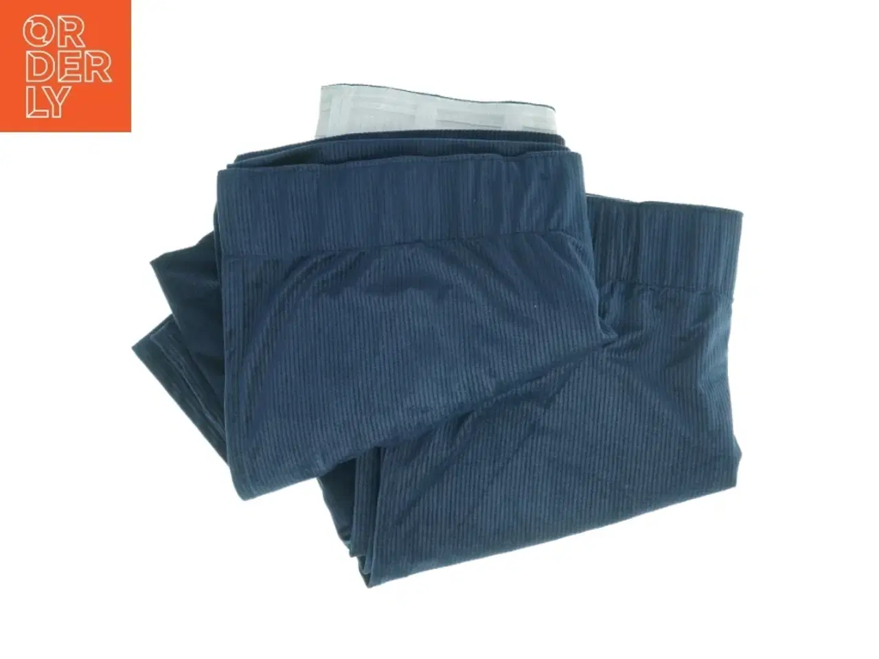 Billede 3 - Mørkeblå velour gardiner fra Jotex  (str. 222 x 150 cm)