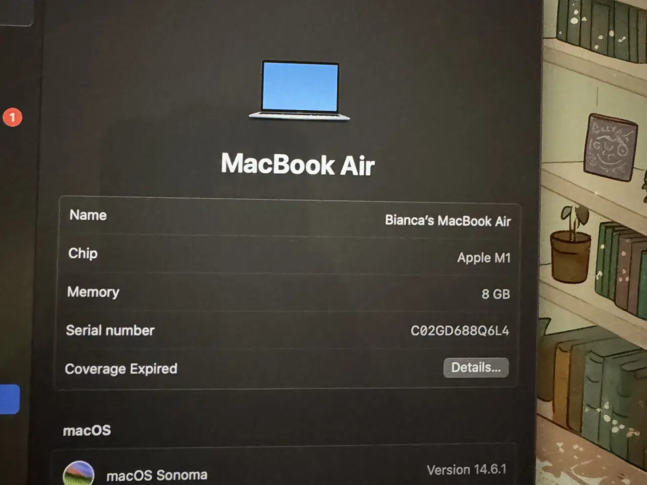 Billede 3 - MacBook Air 13" M1 (8GB/256GB) - Space Gray - Flot