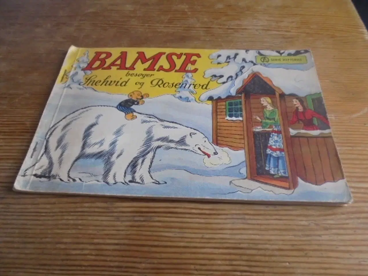 Billede 1 - Bamse besøger Snehvide og Rosenrød 