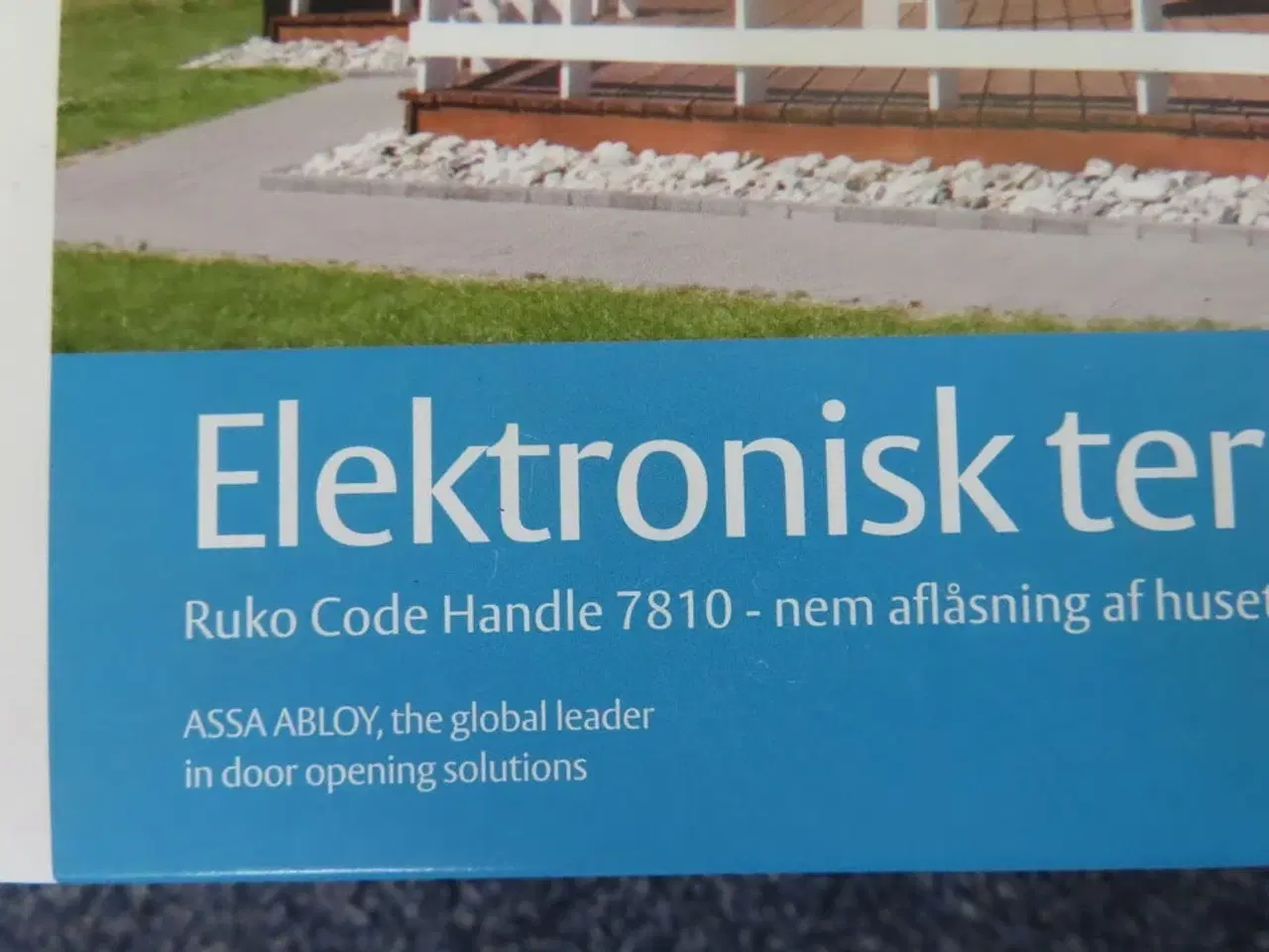Billede 2 - 2 stk. Dørehåndtag med kodelås RUKO ASSA ABLOY