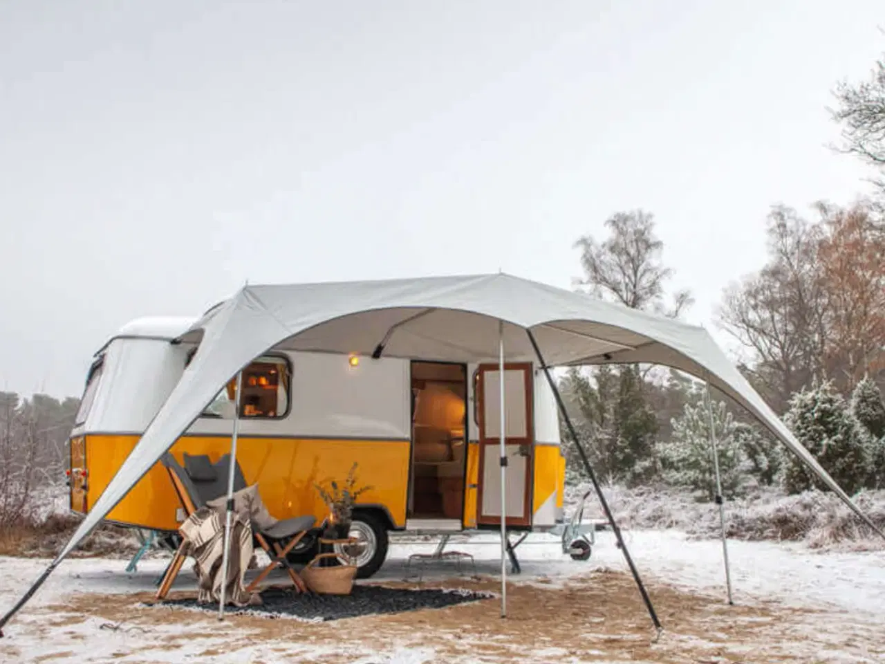 Billede 4 - Solsejl til lille campingvogn, autocamper.  