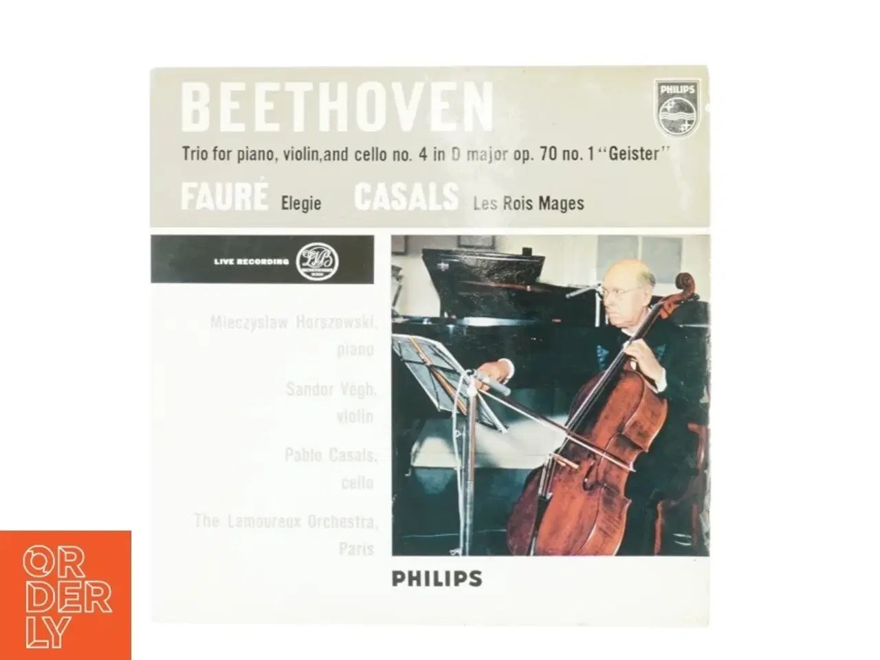 Billede 1 - Beethoven, trio for piano violin and cello no 4 fra Philips (str. 30 cm)