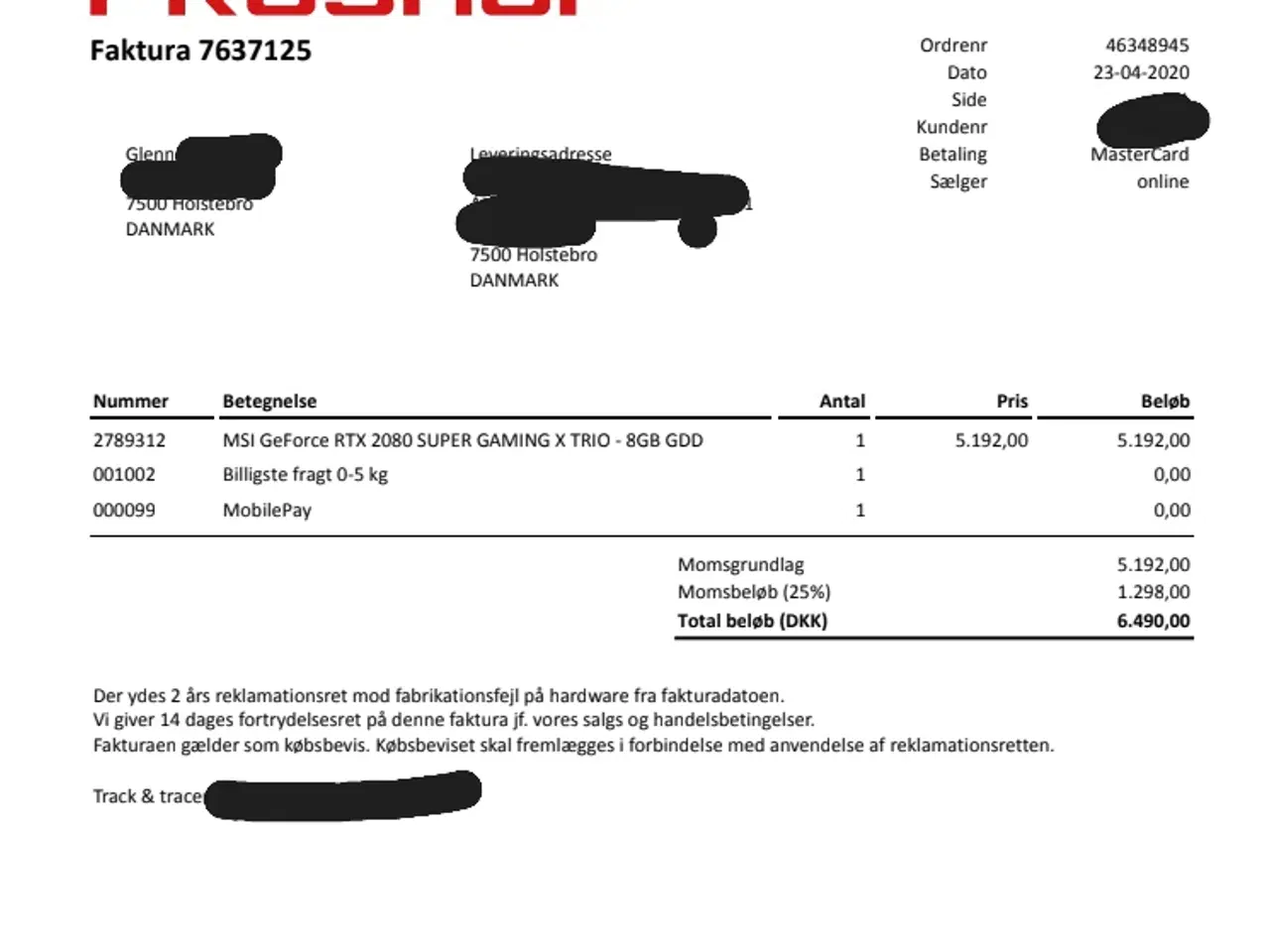 Billede 5 - RTX 2080 super msi gaming x trio  
