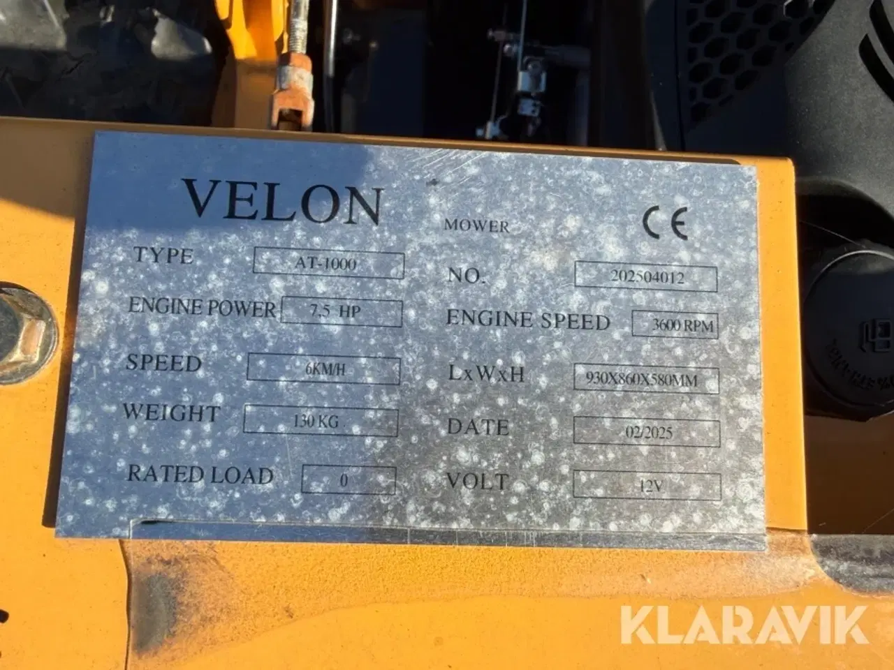 Billede 6 - Græsslåmaskine Velon AT-1000