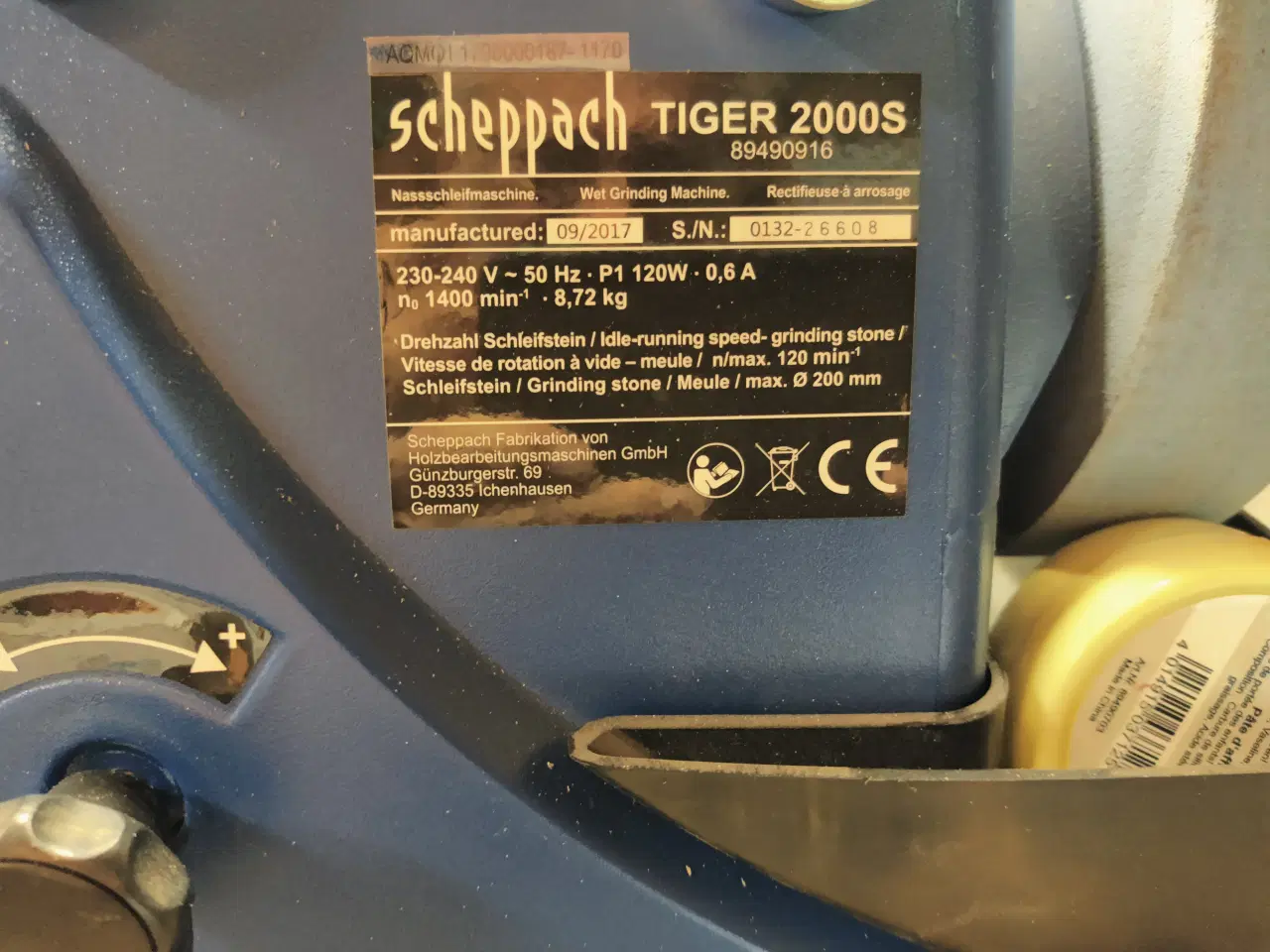 Billede 3 -  Scheppach Vådsliber 2000 m. div. tilbehør