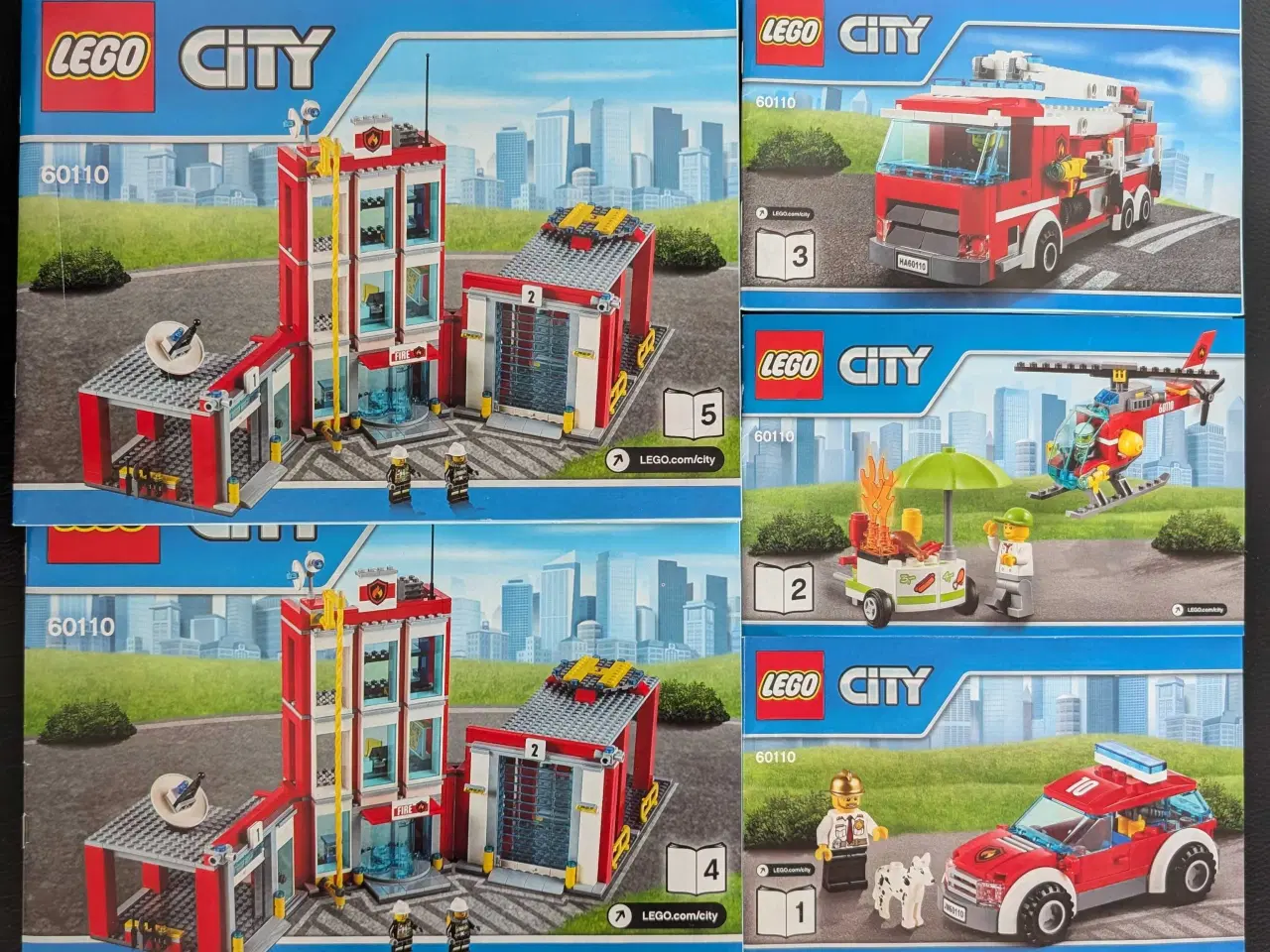 Billede 2 - Lego City Stor Brandstation 60110 + Brandbil/hus