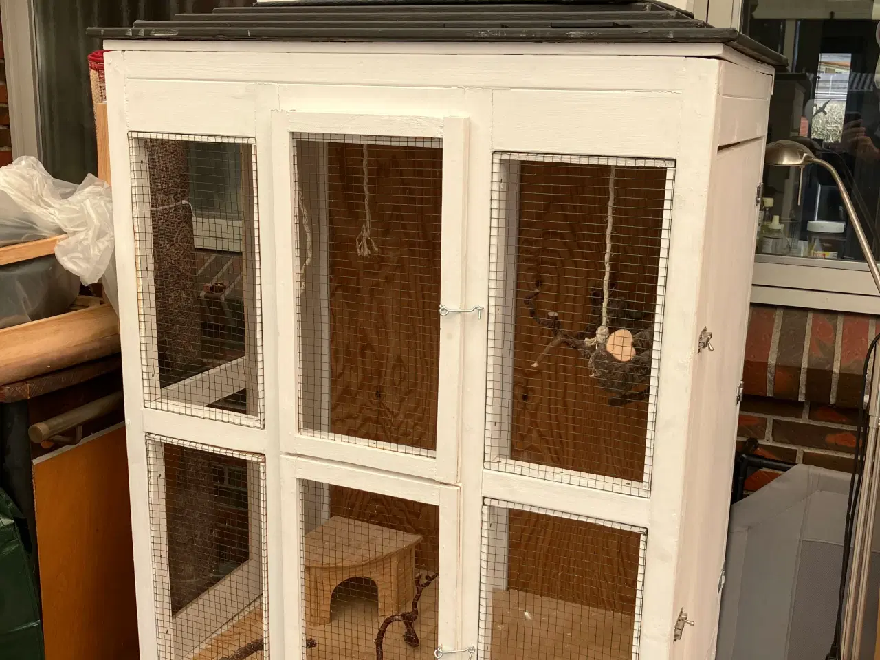 Billede 1 - Flot fuglebur med opsats