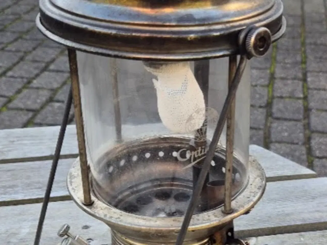 Billede 2 - Petroleumslampe, Krom