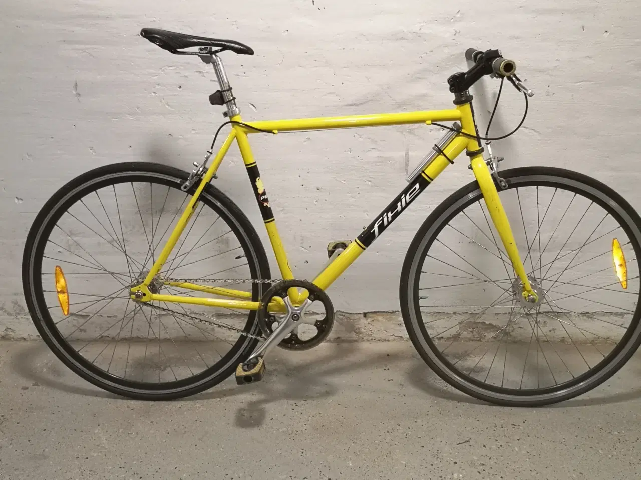 Billede 2 - Gul singlespeed Fixie cykel.