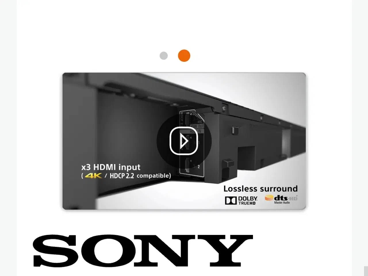 Billede 10 - Sony SA-ST9 soundbar med trådløs subwoofer,