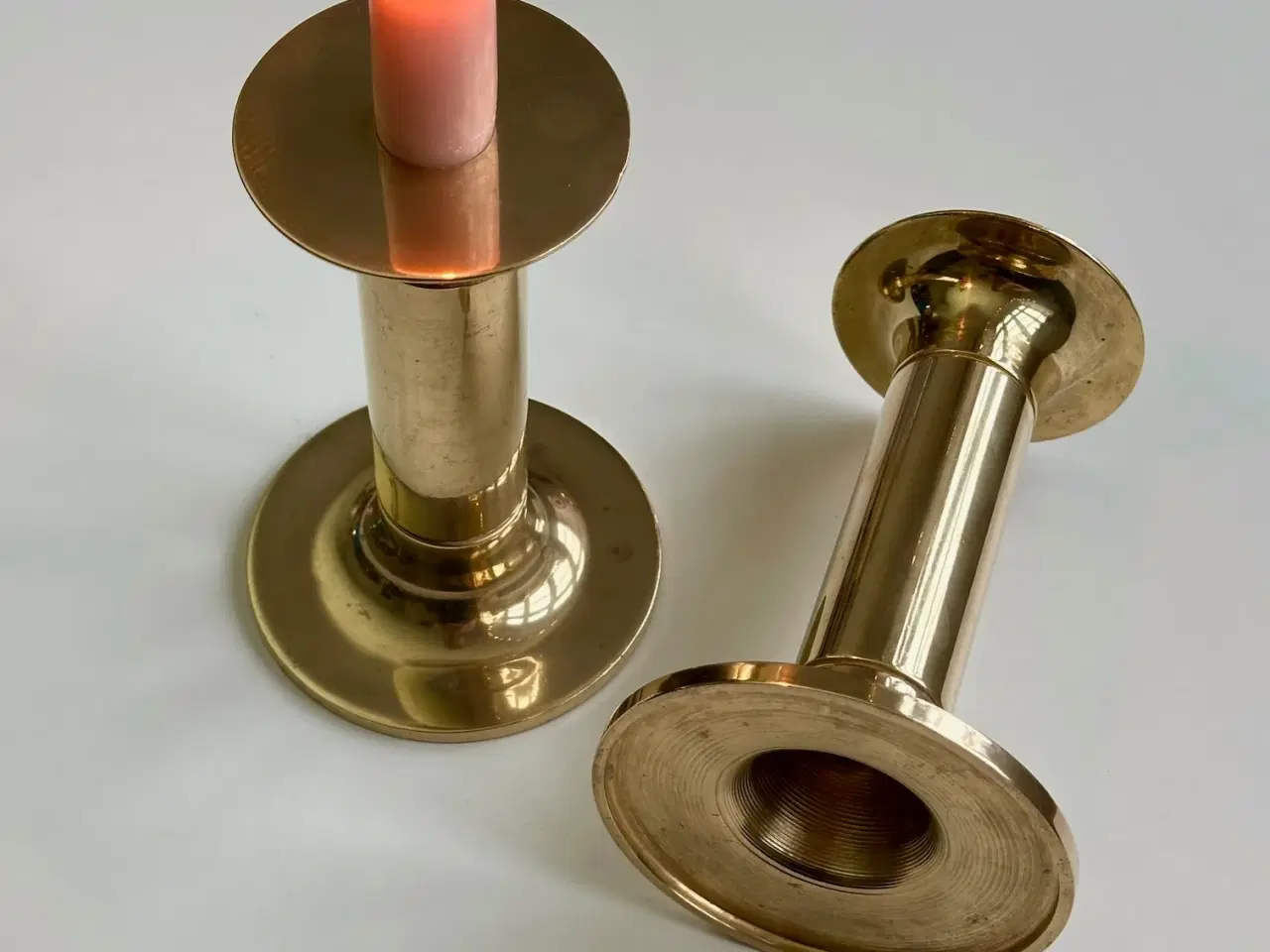 Billede 2 - Messingstager, 2 stk samlet