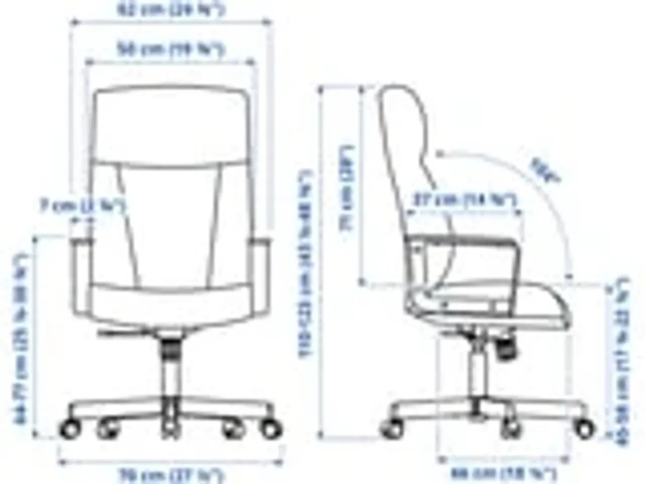 Billede 3 - Som ny. MILLBERGET Skrivebordsstol, Murum sort