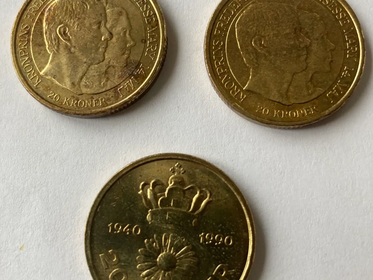 Billede 2 - Samlermønter 3 stk. kr. 20,00