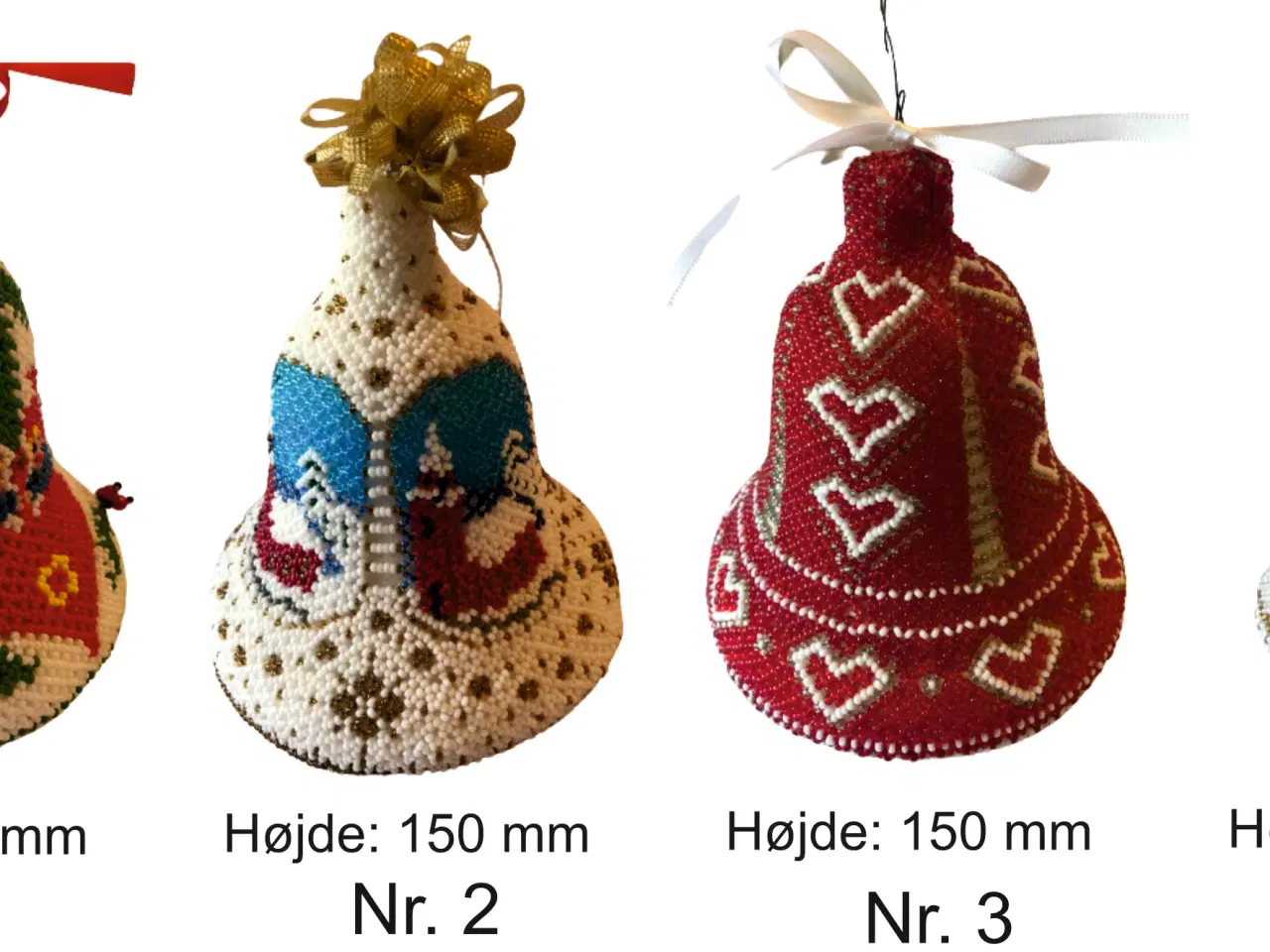 Billede 1 - Juleklokker perle håndlavet