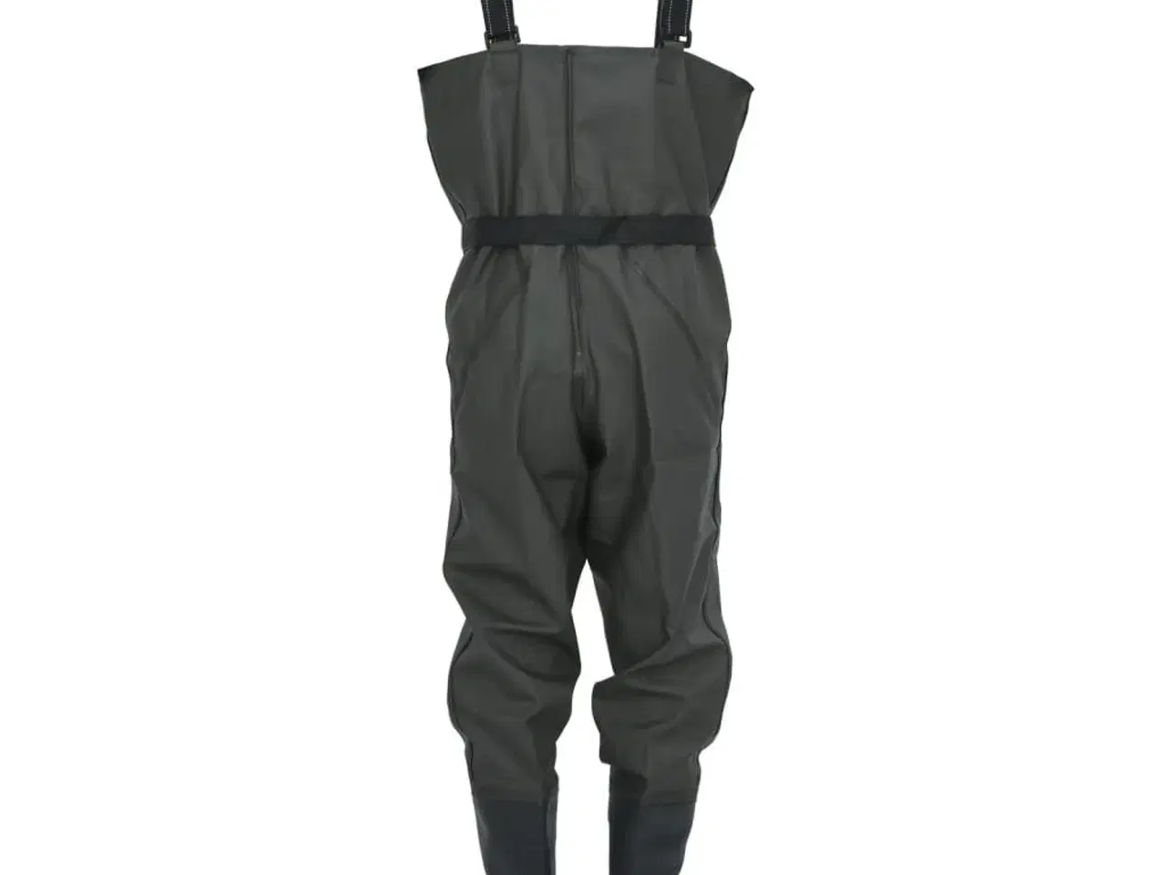 Billede 4 - Waders med støvler og bælte str. 43 mørkegrøn