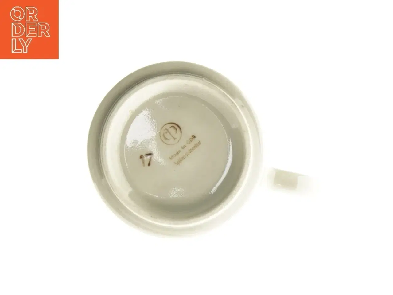 Billede 3 - Keramiske krus med røde striber fra Spülmaschinenfest (str. Ø 8x8 cm)