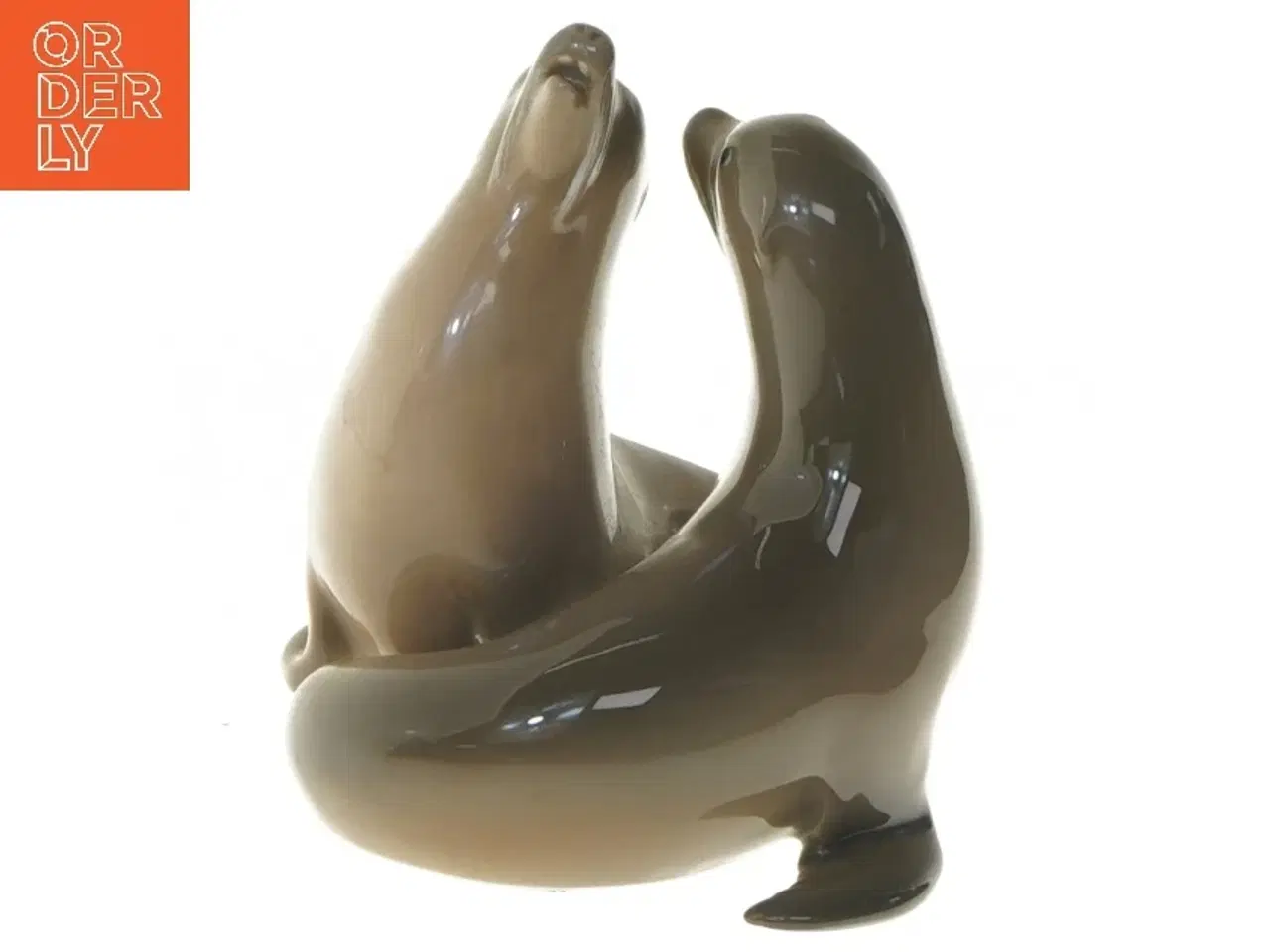 Billede 3 - Porcelænsfigur af sæler fra Royal Copenhagen (str. 11 cm)