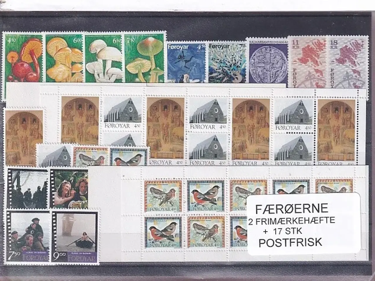 Billede 1 - Færøerne - 2 Frimærkehæfter + 17 Stk. - Postfrisk