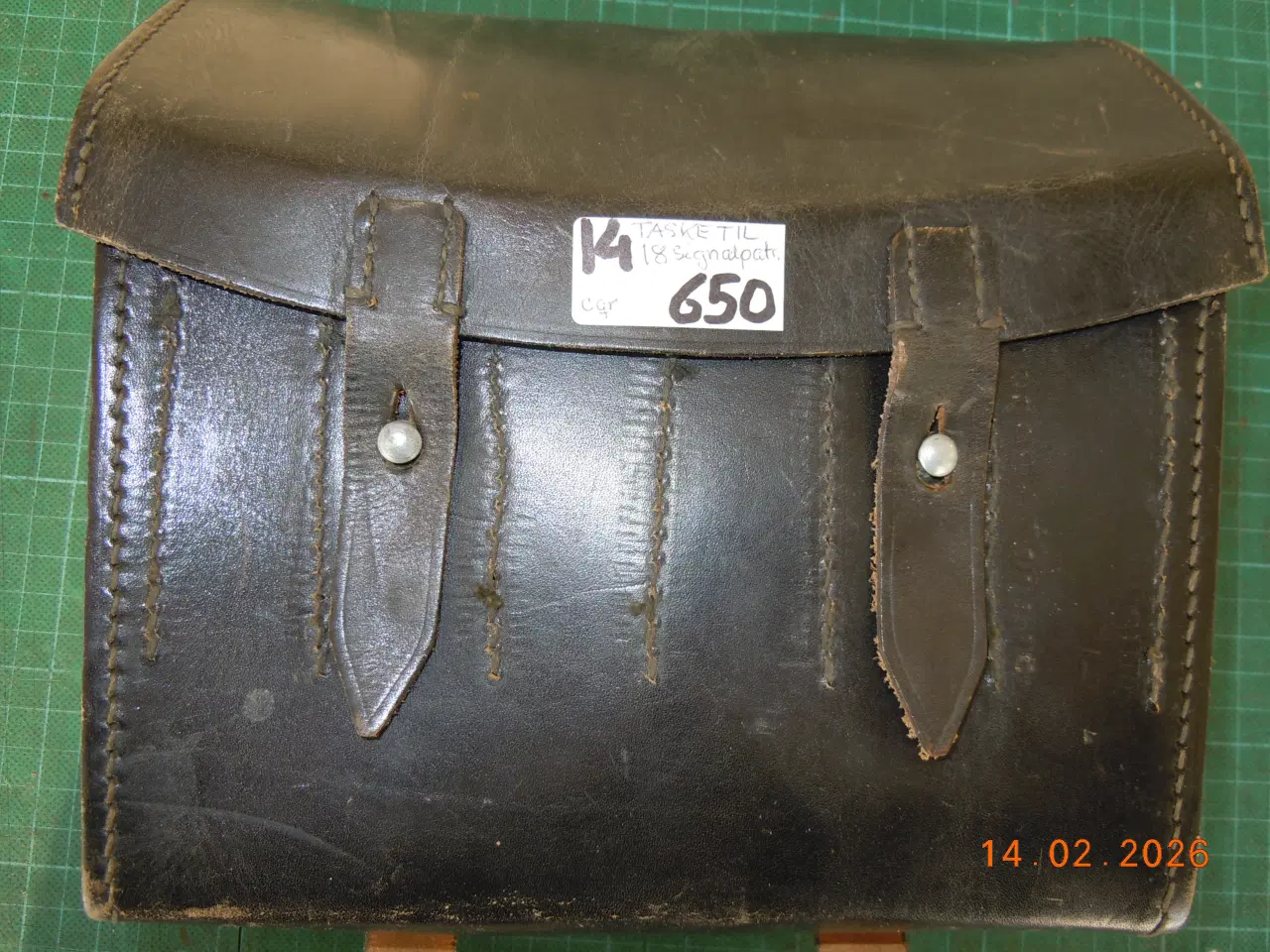 Billede 6 - Tysk patrontaske til kal. 4 signalpatroner.