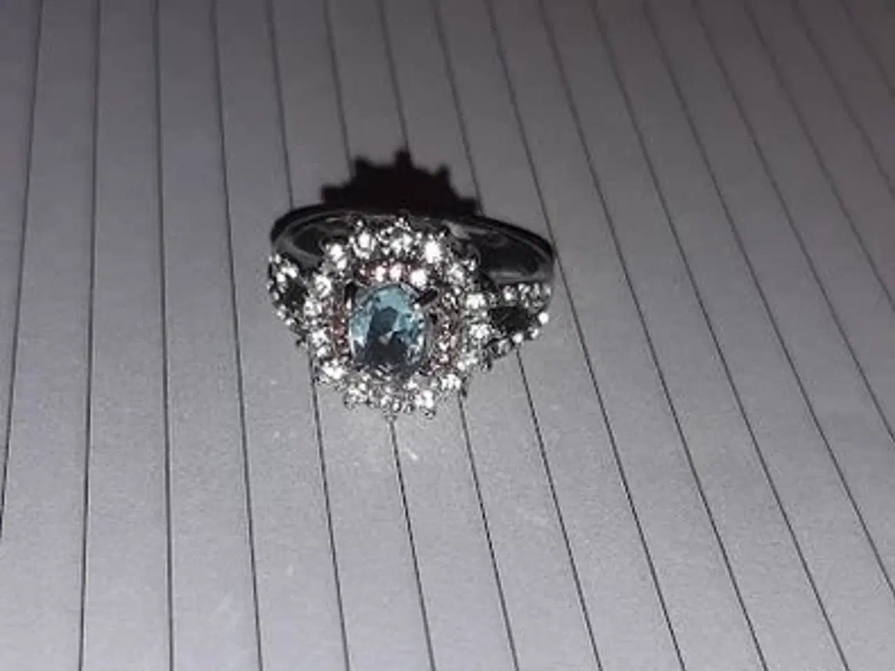 Billede 3 - Ring.blue safir, sølvring (925=sterlingsølv)