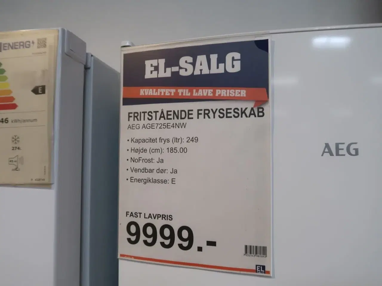 Billede 2 - Fryseskab AEG AGE725E4NW