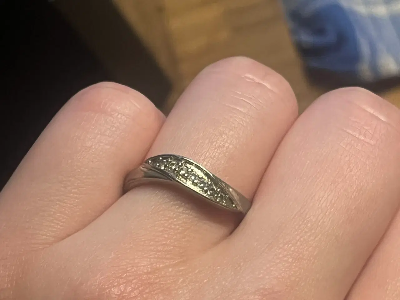 Billede 6 - 925 sterling sølv ring med diamant design