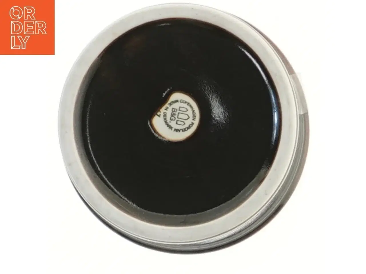 Billede 2 - Opbevaringskrukke med låg fra B&G (str. Ø 11x7 cm)