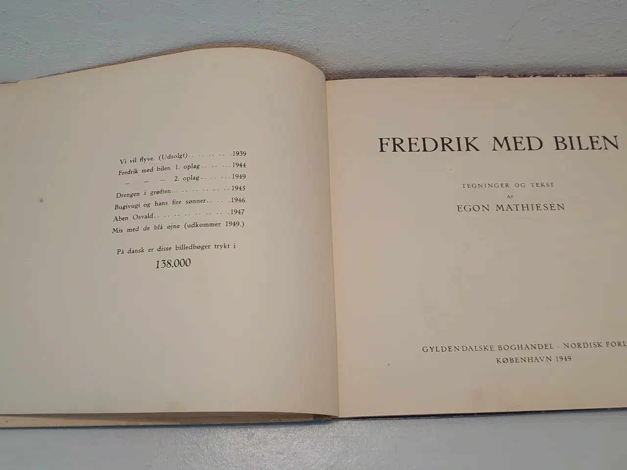 Billede 3 - Egon Mathiesen: Frederik med Bilen. 1.udg. 1949