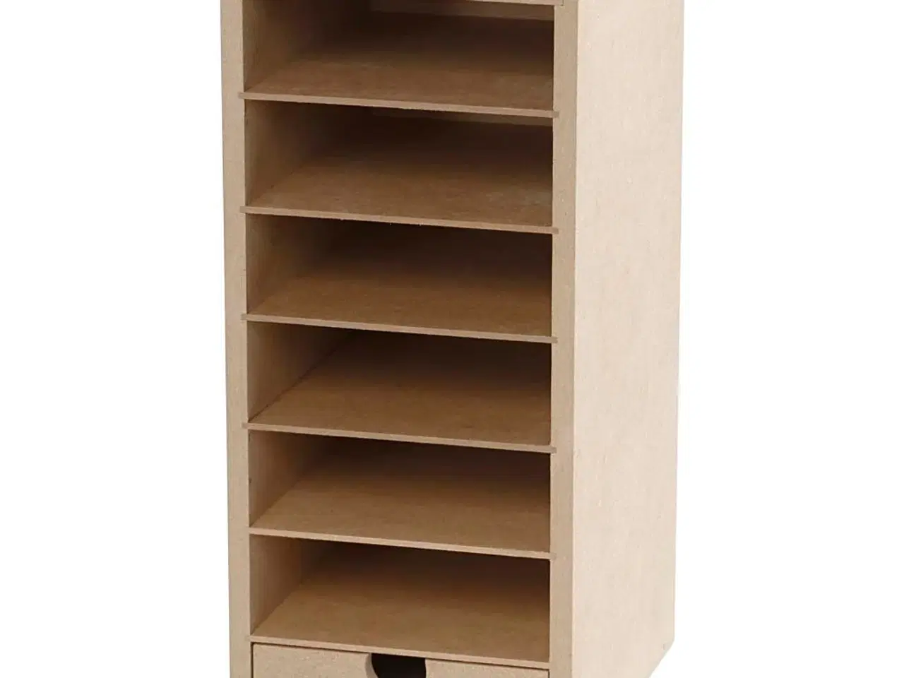 Billede 1 - Praktisk kartonreol til kontoropbevaring, 6 hylder