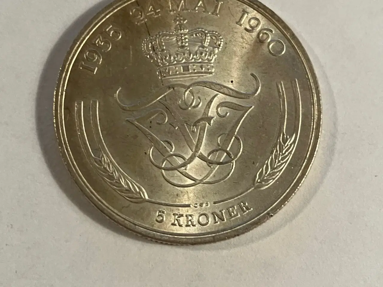 Billede 1 - 5 kroner 1960 Danmark